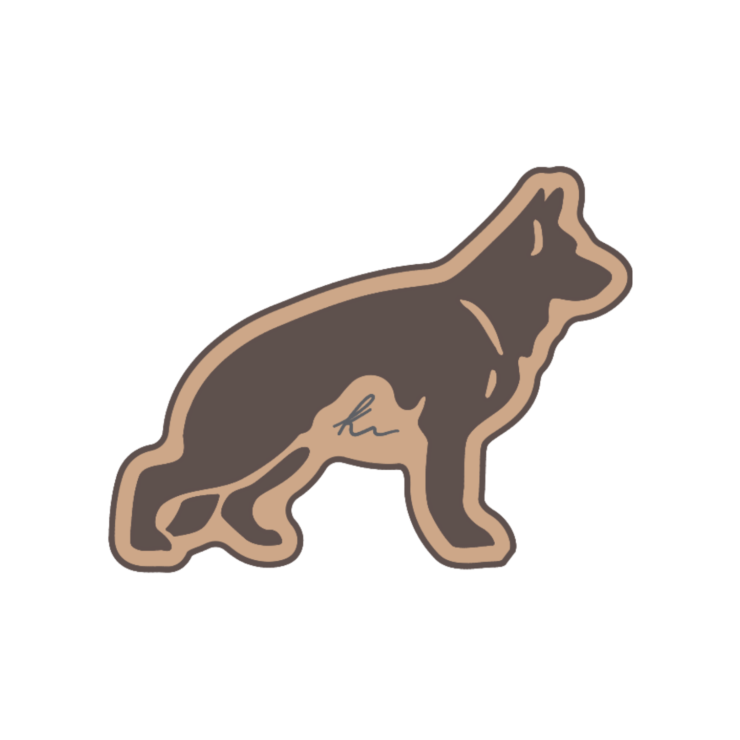 PEEL-N-STICK German Shepherd