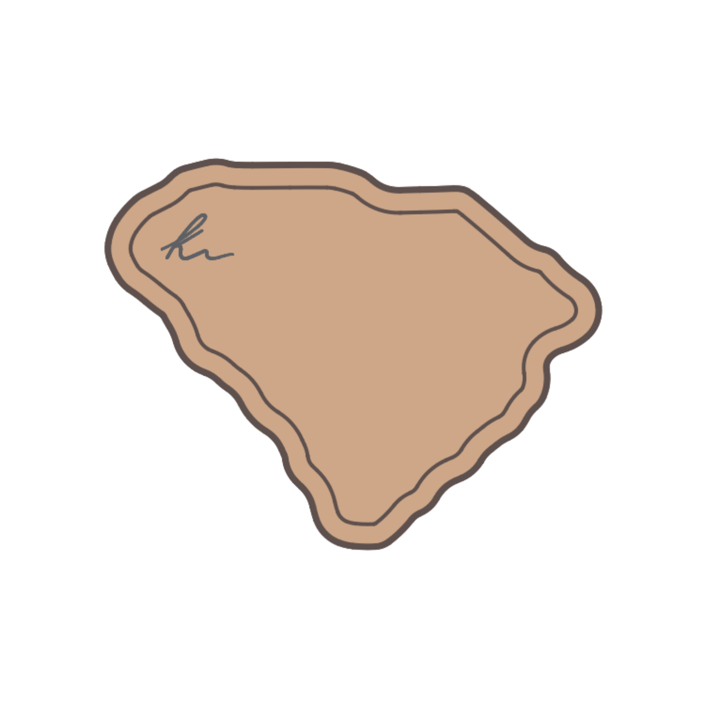 PEEL-N-STICK SC State Outline