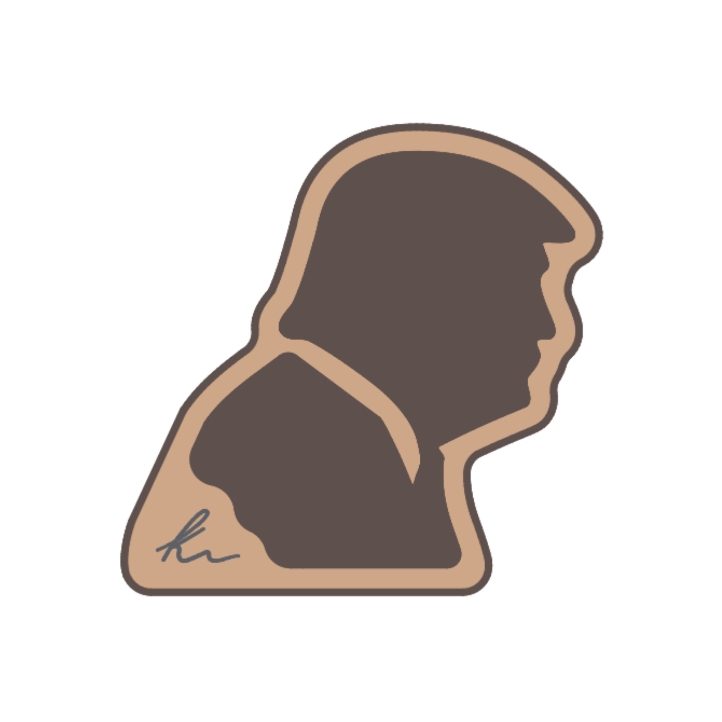 PEEL-N-STICK Trump Head