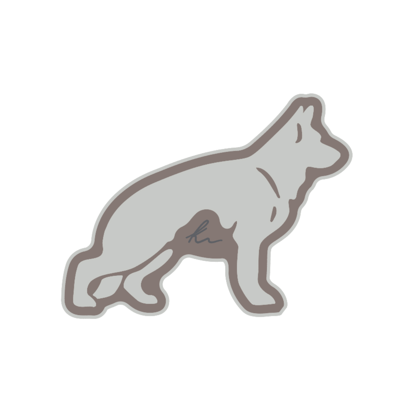 PEEL-N-STICK German Shepherd