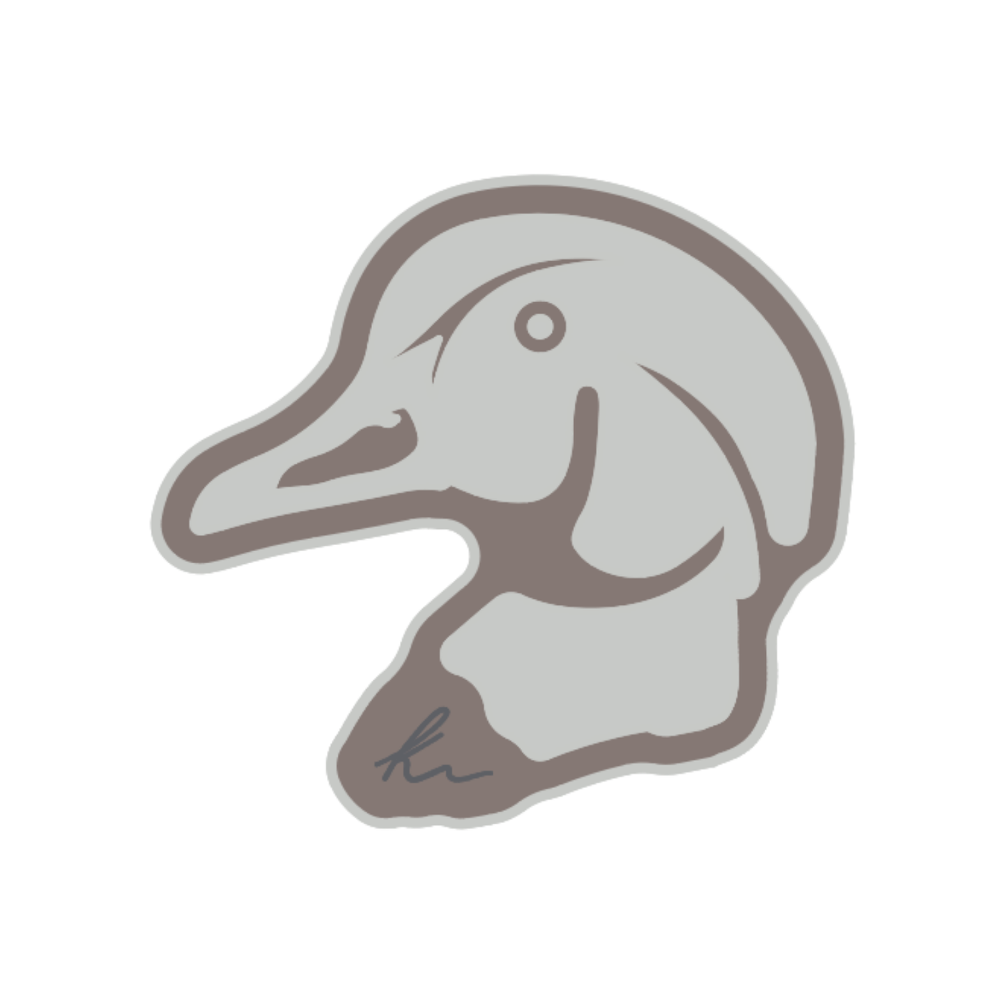 PEEL-N-STICK Wood Duck Head