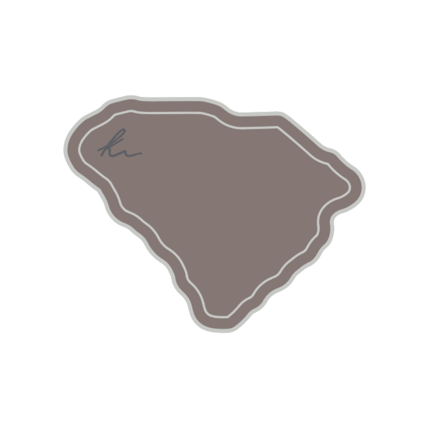 PEEL-N-STICK SC State Outline