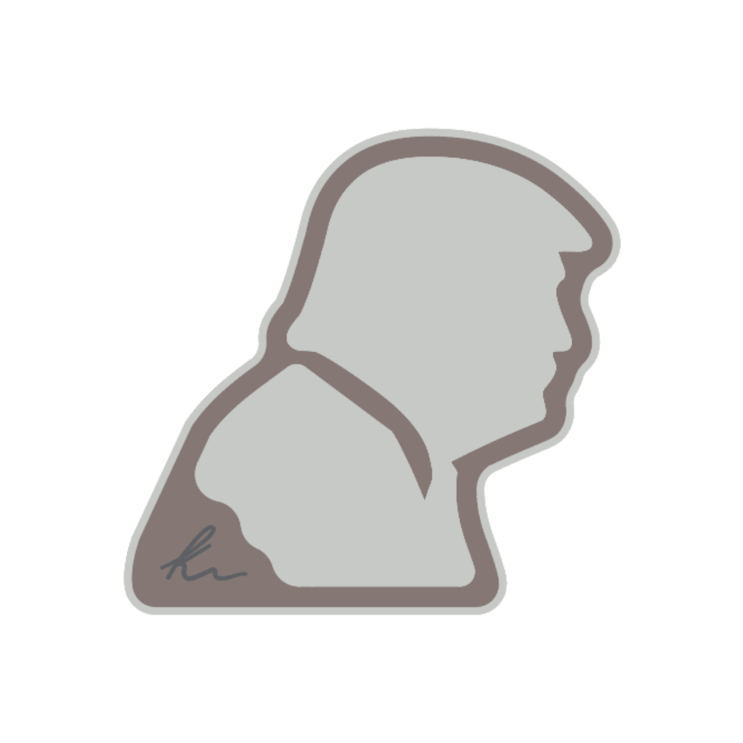 PEEL-N-STICK Trump Head