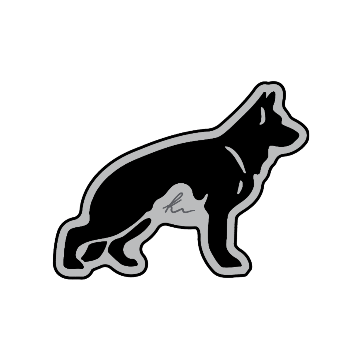PEEL-N-STICK German Shepherd
