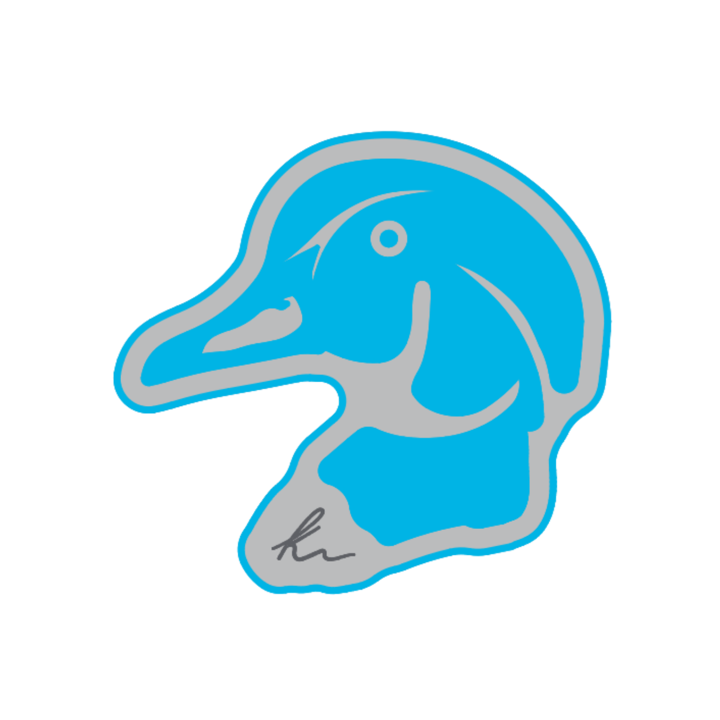 PEEL-N-STICK Wood Duck Head