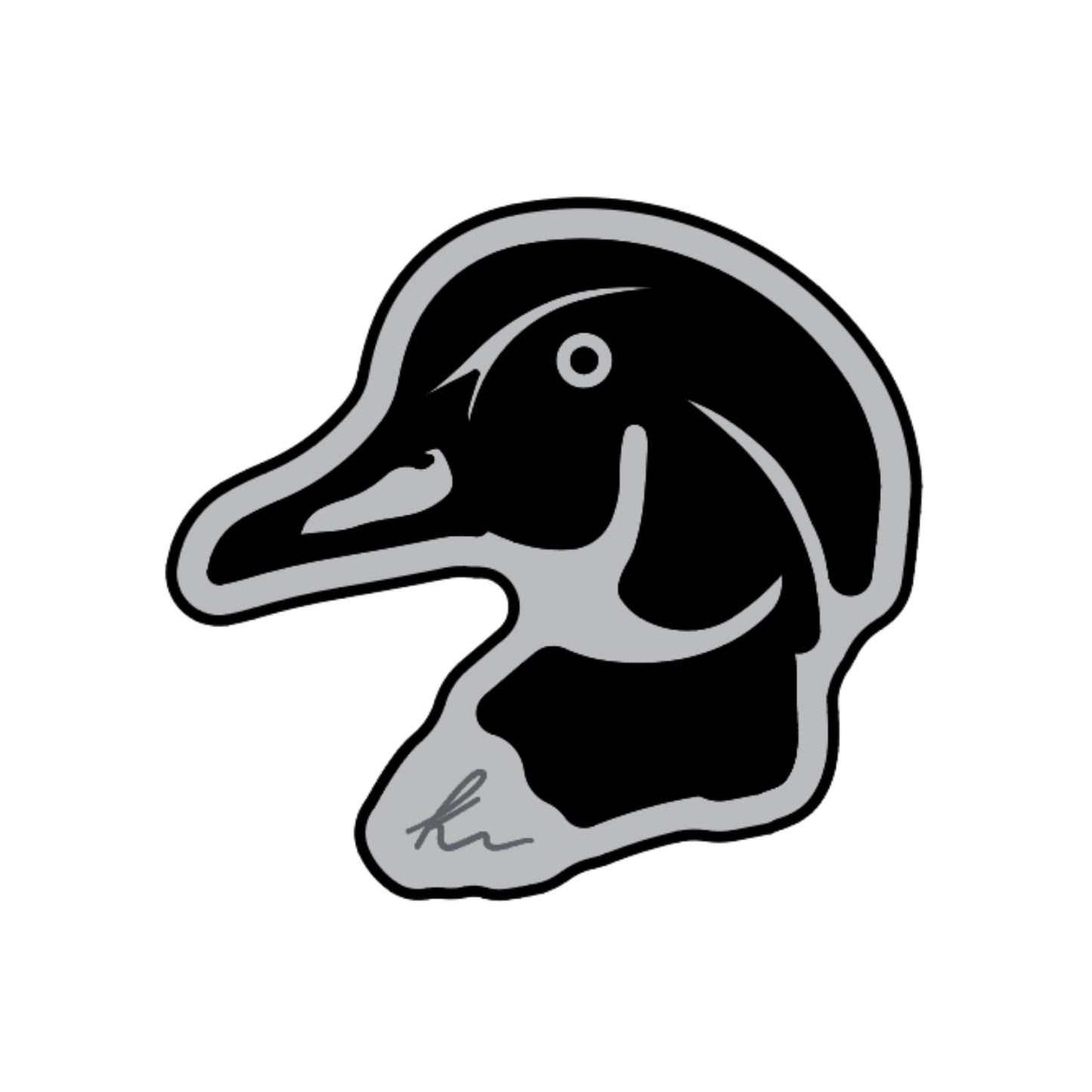 PEEL-N-STICK Wood Duck Head
