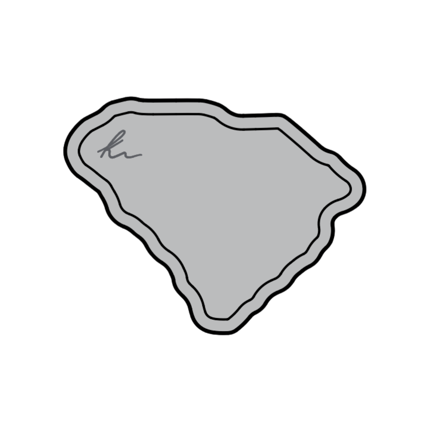 PEEL-N-STICK SC State Outline