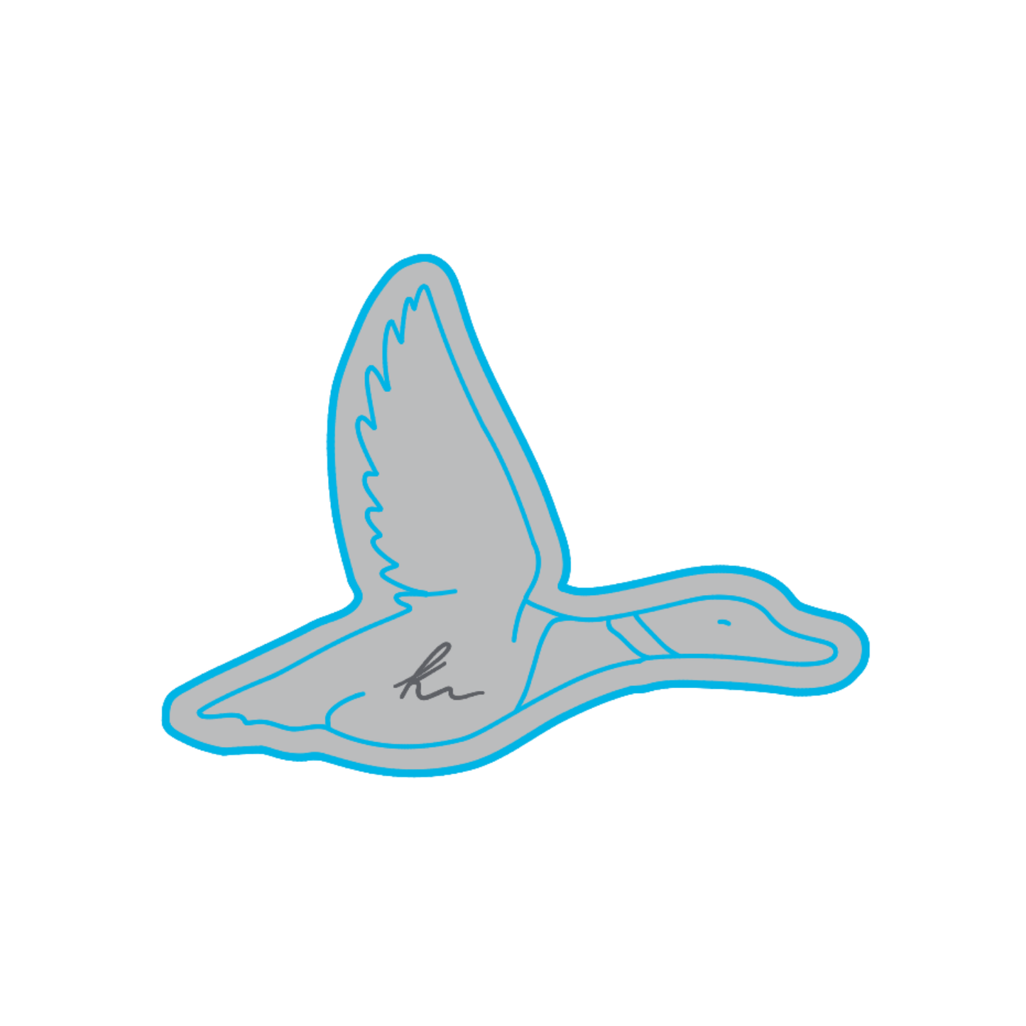 PEEL-N-STICK Flying Duck