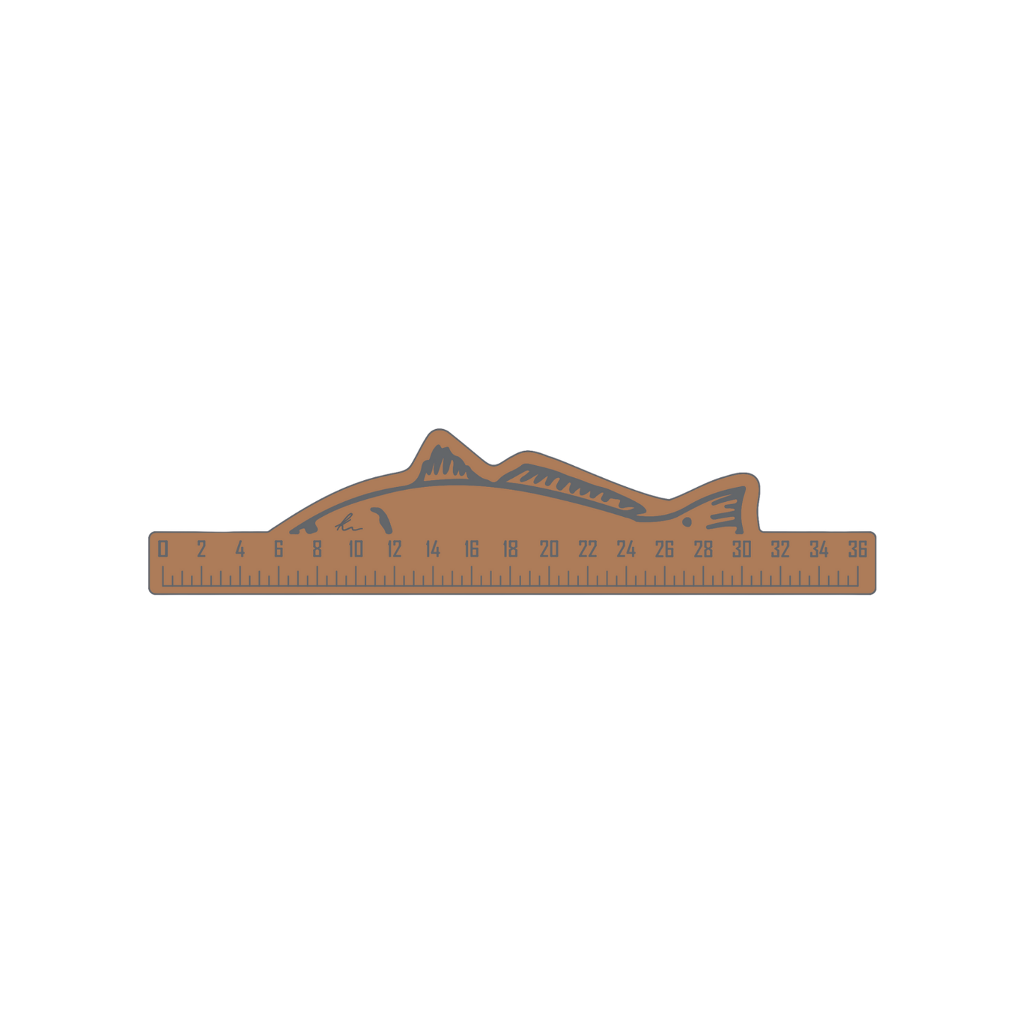 PEEL-N-STICK Redfish 36" Ruler