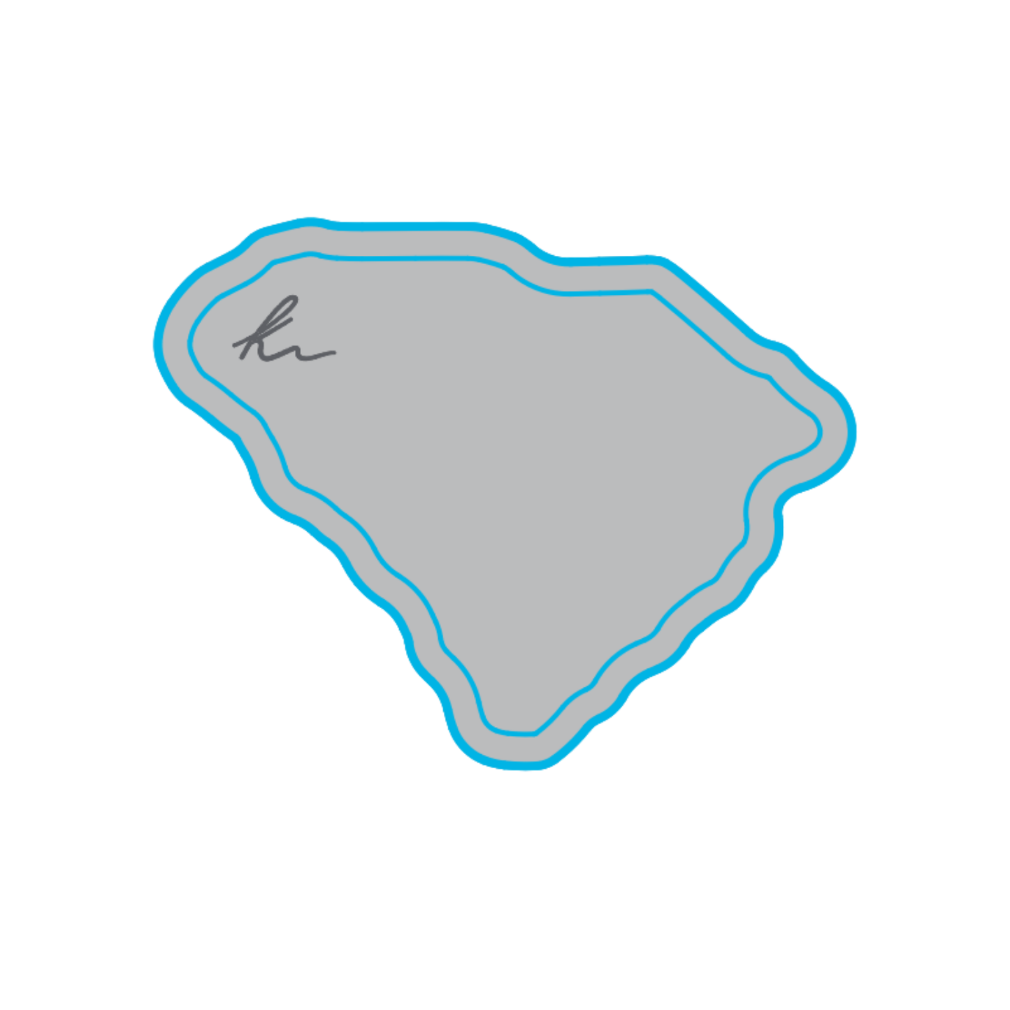 PEEL-N-STICK SC State Outline