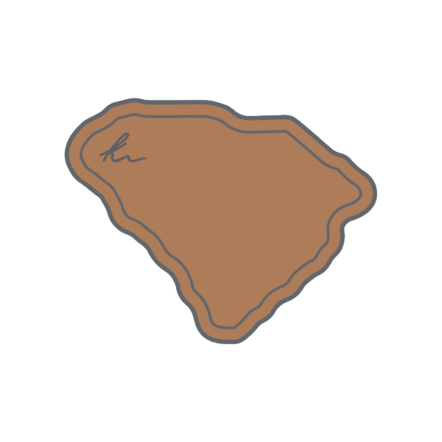 PEEL-N-STICK SC State Outline