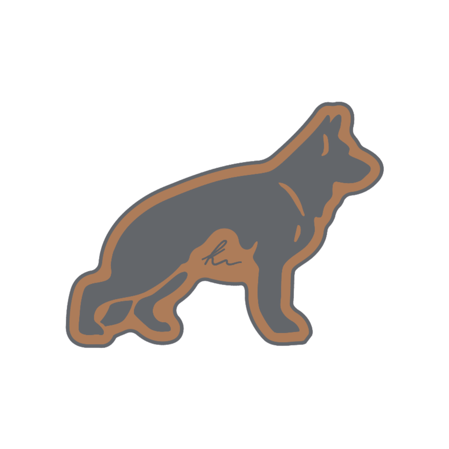 PEEL-N-STICK German Shepherd