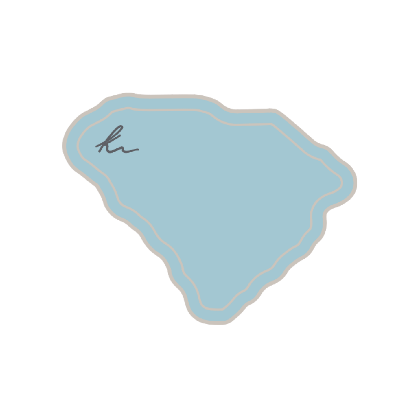 PEEL-N-STICK SC State Outline