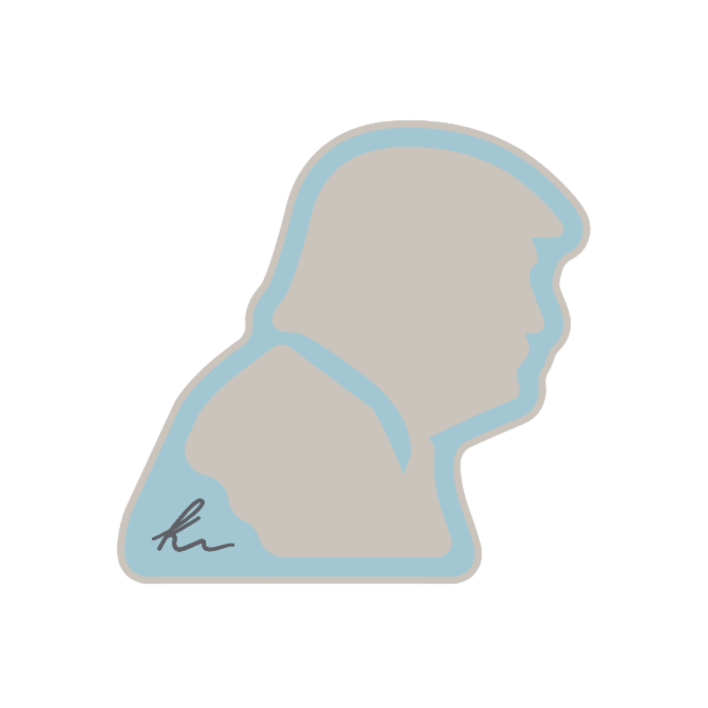 PEEL-N-STICK Trump Head