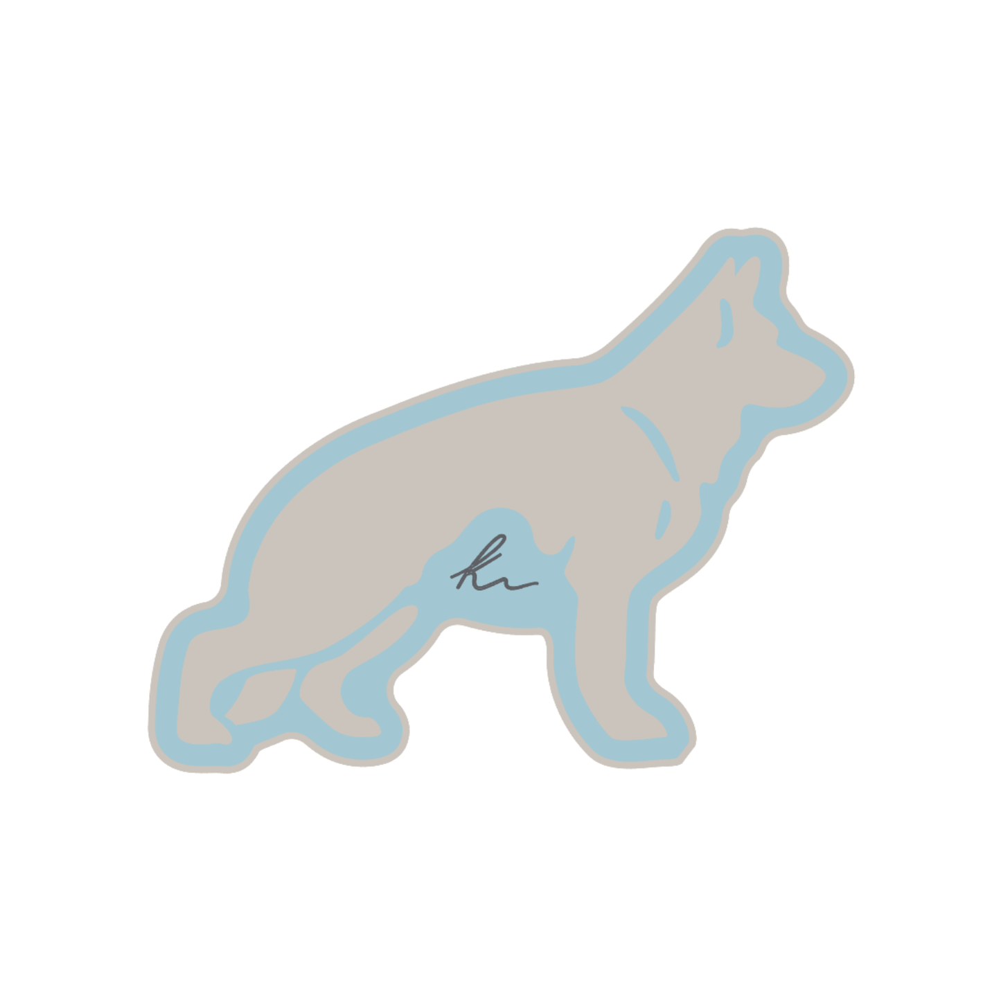 PEEL-N-STICK German Shepherd