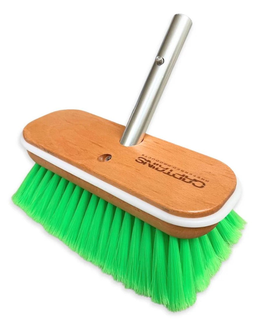 CPP Medium Bristle Boat Brush Head - 9" Green